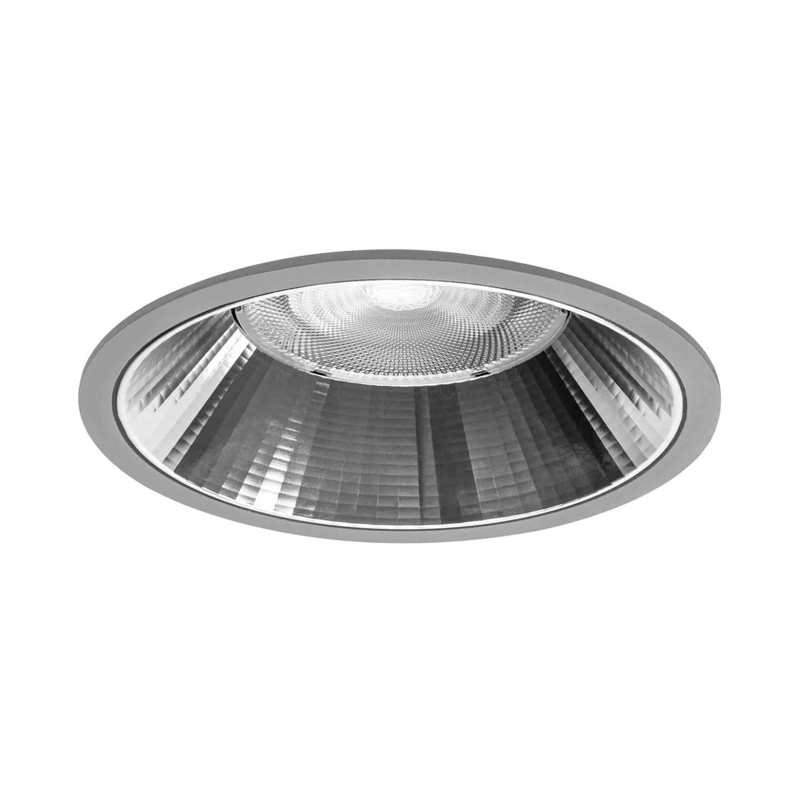 BRUMBERG Apollo Maxi facettiert, rund, DALI, 3.000K, silber