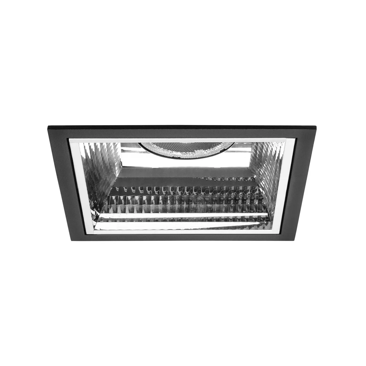 BRUMBERG Apollo Midi, facettiert, eckig, 3.000 K, schwarz