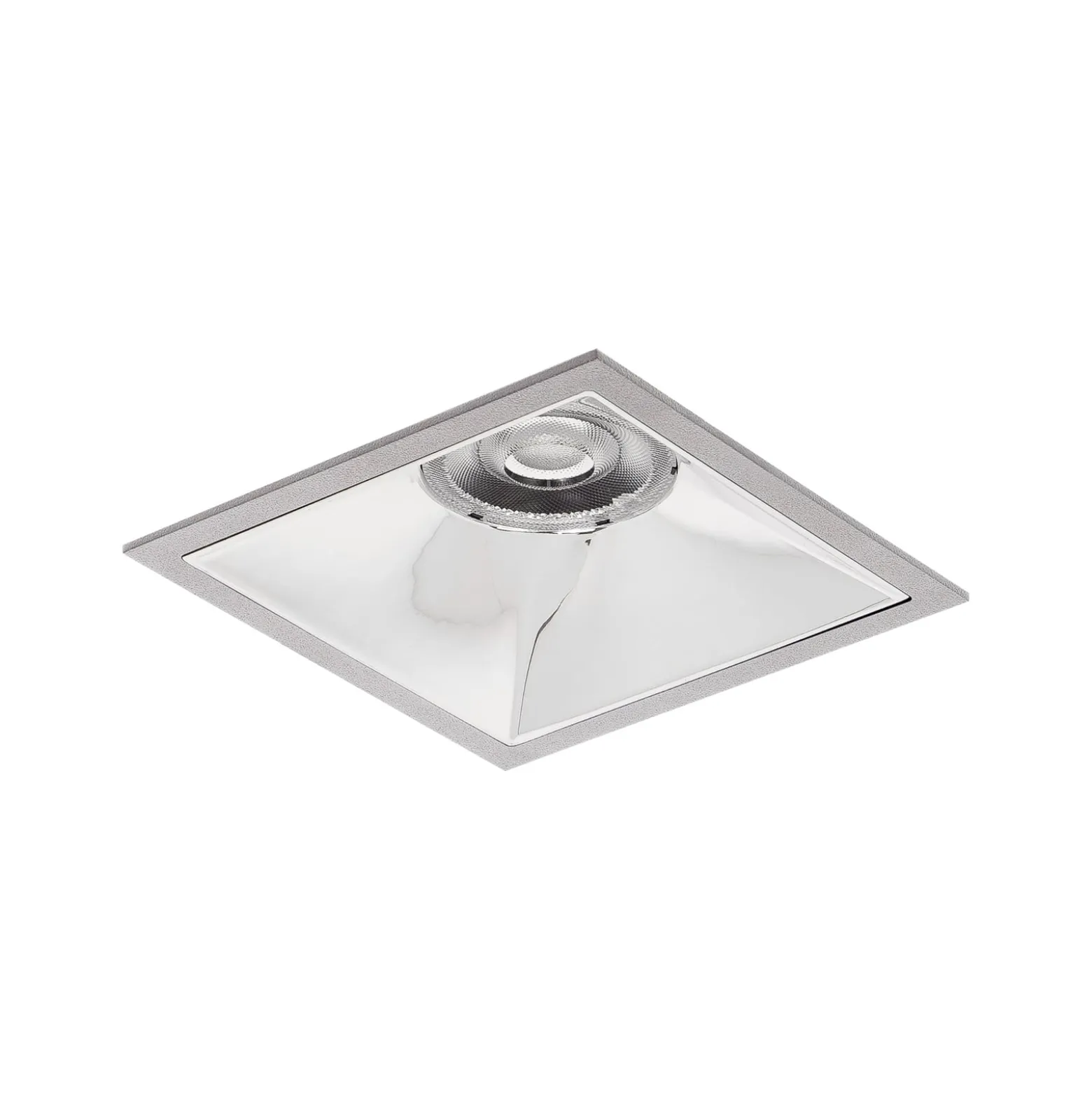 BRUMBERG Apollo Midi, Reflektor glatt, eckig, 3.000 K silber