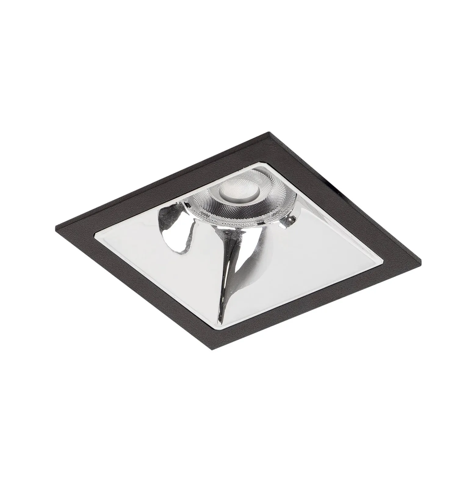 BRUMBERG Apollo Mini Reflektor glatt, eckig, 3000 K, schwarz