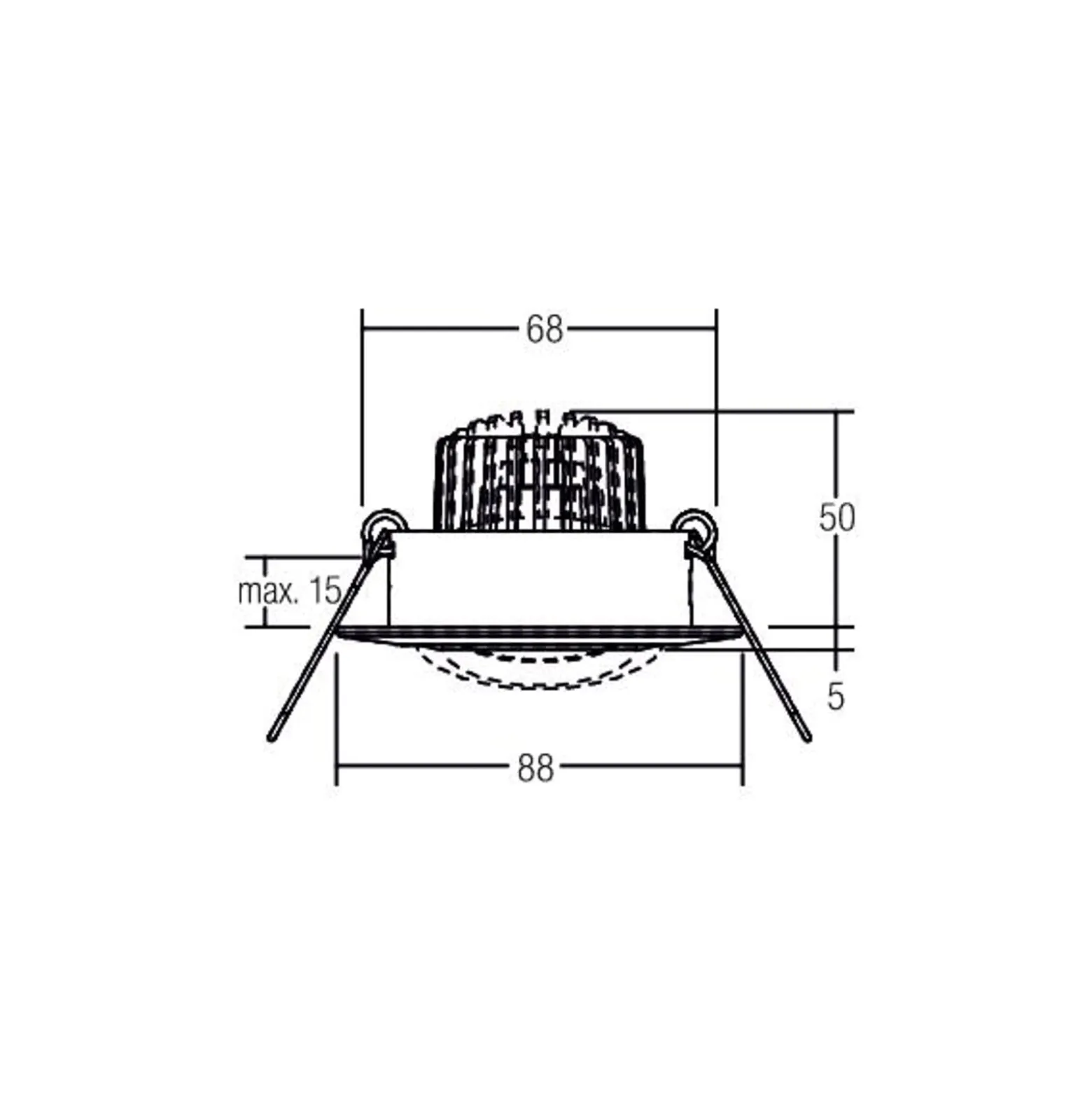 BRUMBERG BB13 Einbau dim2warm RC-dim strukturweiß