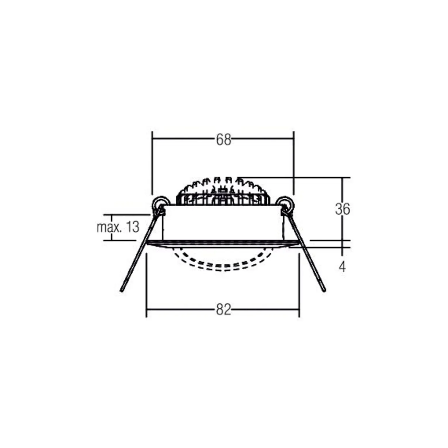 BRUMBERG BB03 LED-Einbauspot on/off Anschlussbox schwarzmatt