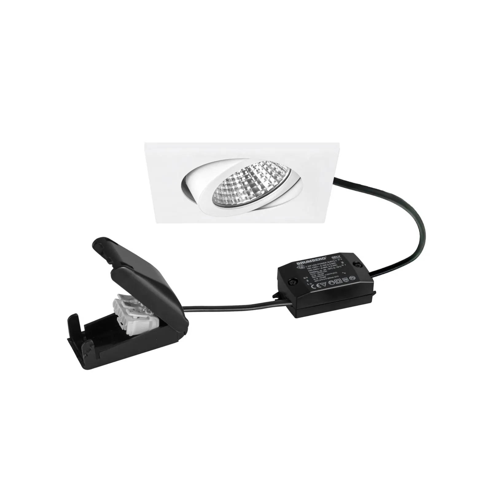 BRUMBERG BB05 LED-Spot on/off Anschlussbox strukturweiß