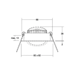 BRUMBERG BB05 LED-Spot on/off Anschlussbox strukturweiß