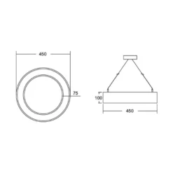 BRUMBERG Biro Circle Ring10 direkt CA Ø 45 cm weiß 4000 K