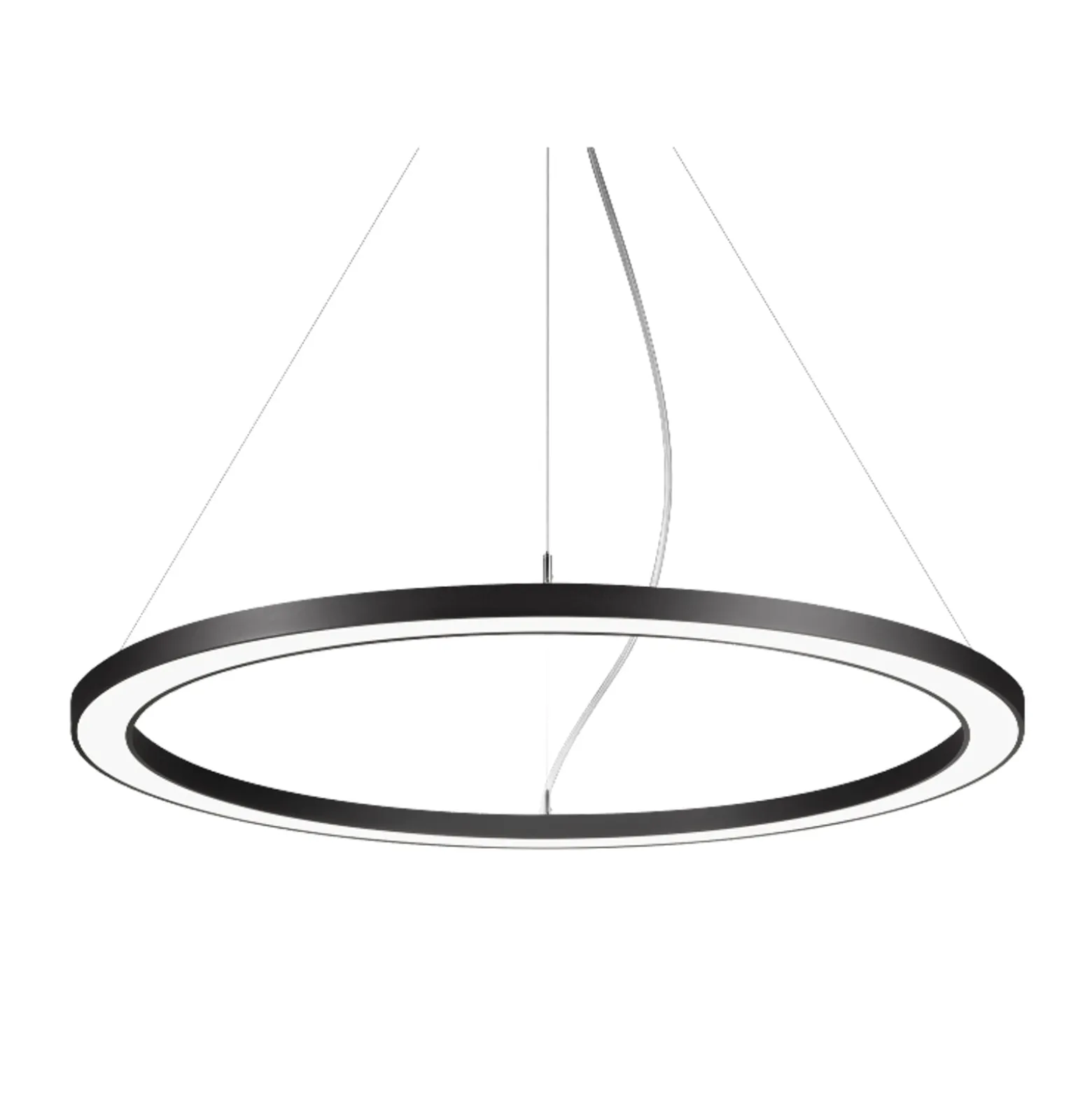BRUMBERG Biro Circle Ring3,5 direkt Ø60cm on/off schwarz 840