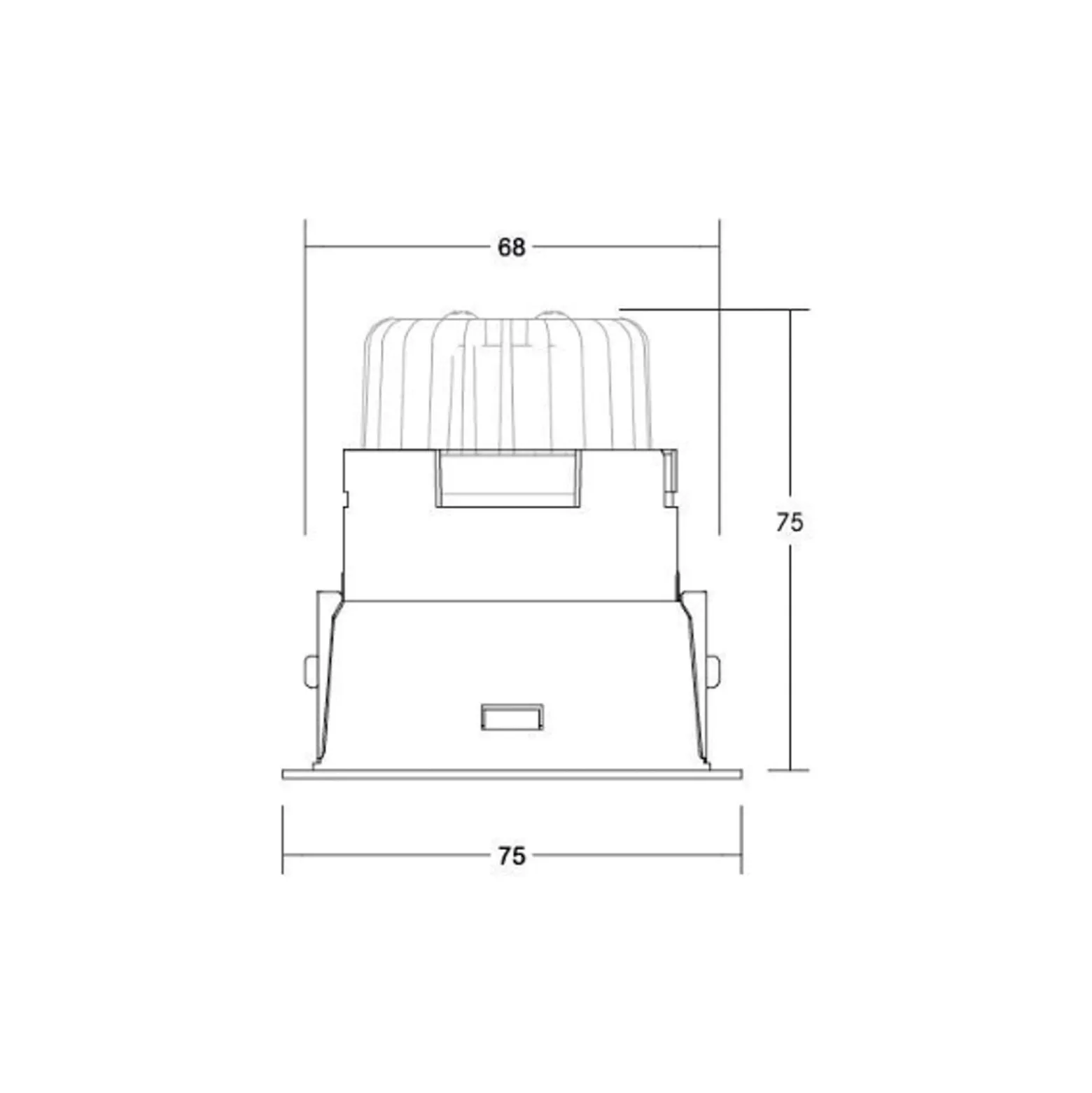 BRUMBERG Downlight Binato DALI Anschlussbox 3.000 K schwarz
