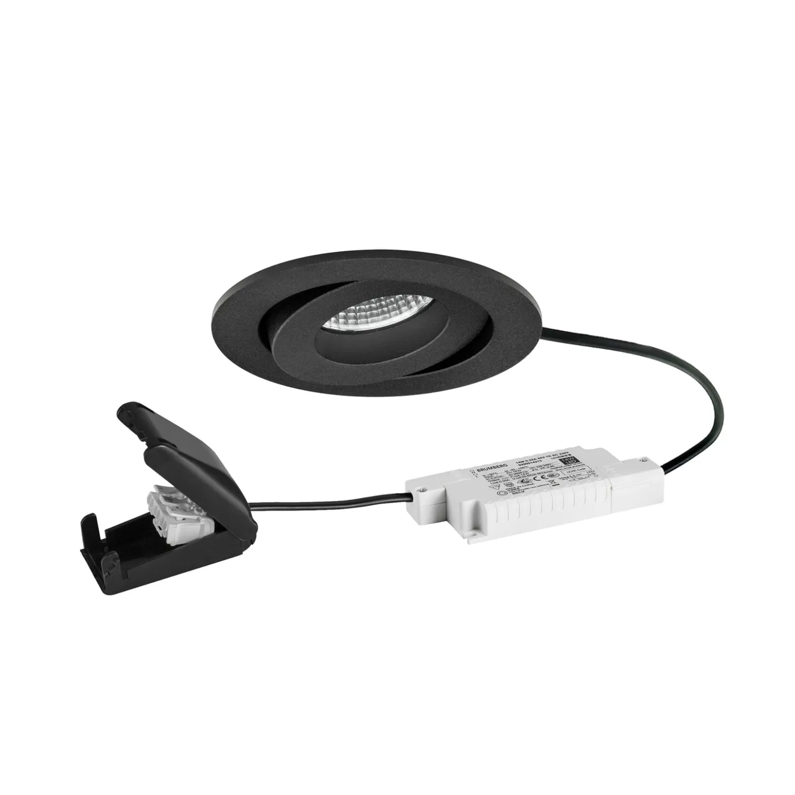 BRUMBERG LED-Einbauspot BB33 RC Anschlussbox strukturschwarz