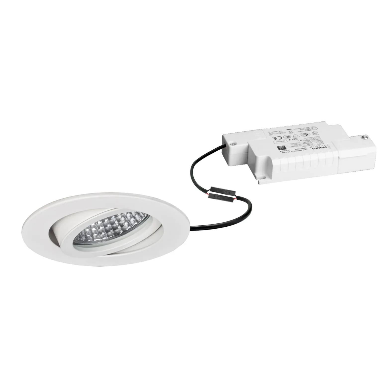 BRUMBERG LED-Einbauspot Tirrel-R, RC-dimmbar, strukturweiß