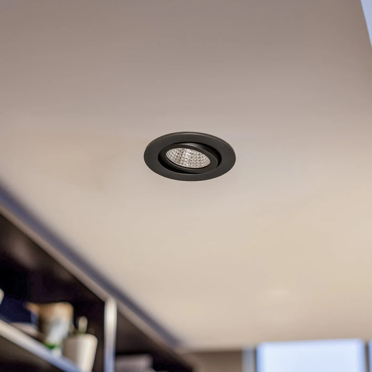 BRUMBERG LED-Einbaustrahler 38° rund schwarz 3000K