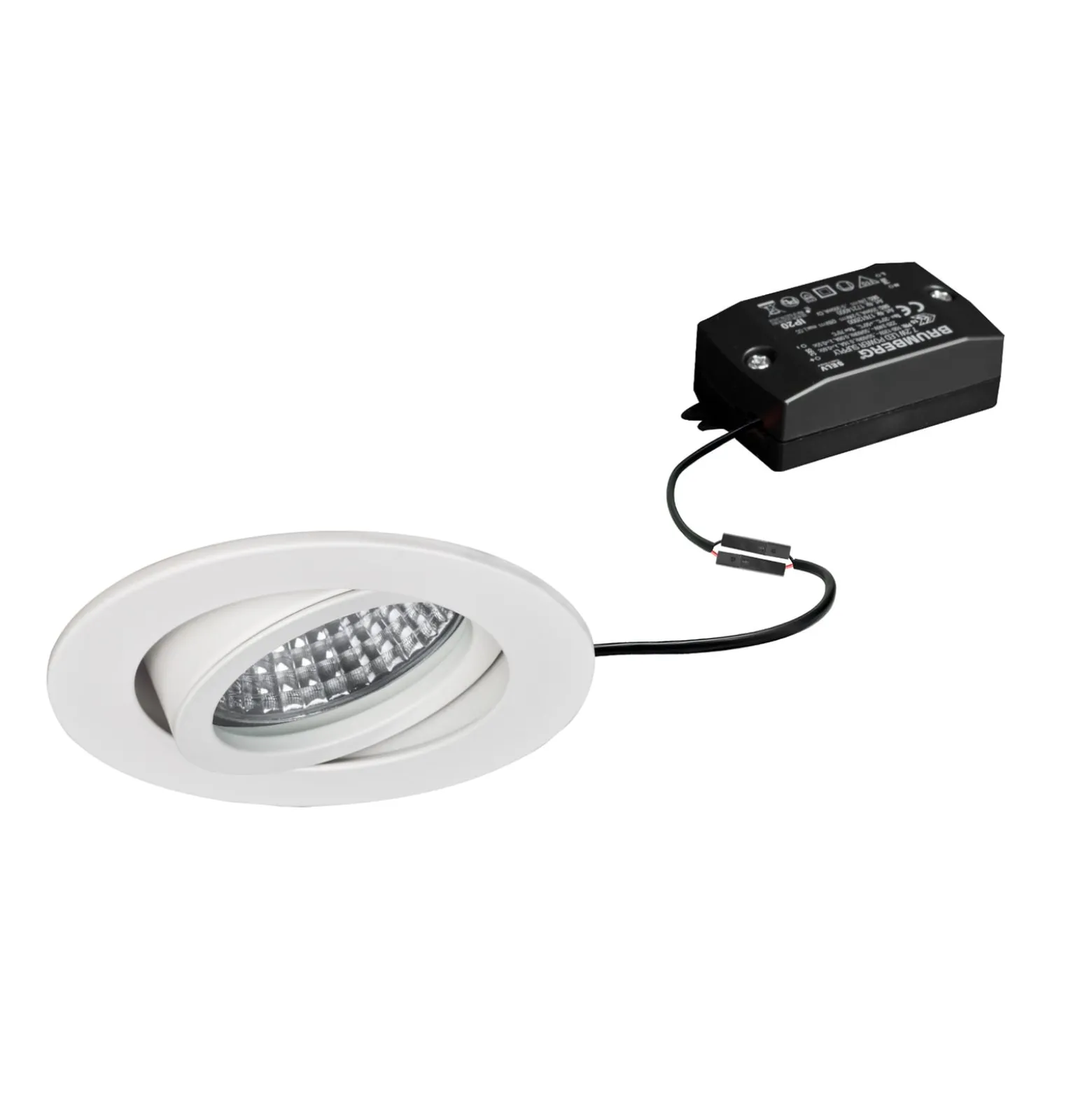 BRUMBERG LED-Einbaustrahler Tirrel-R, on/off, strukturweiß