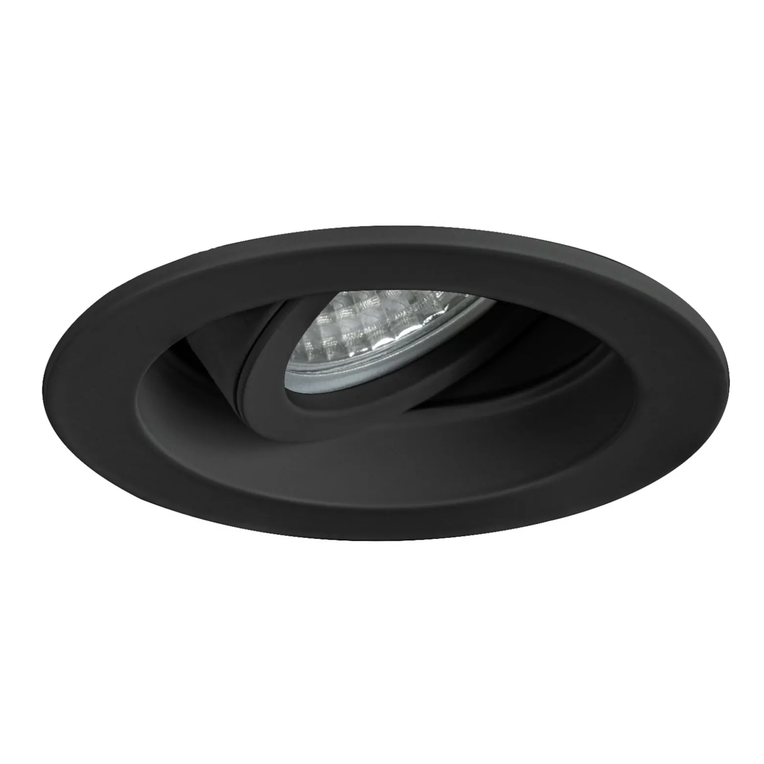 BRUMBERG Tirrel deep Einbauspot GU10, rund, schwarz