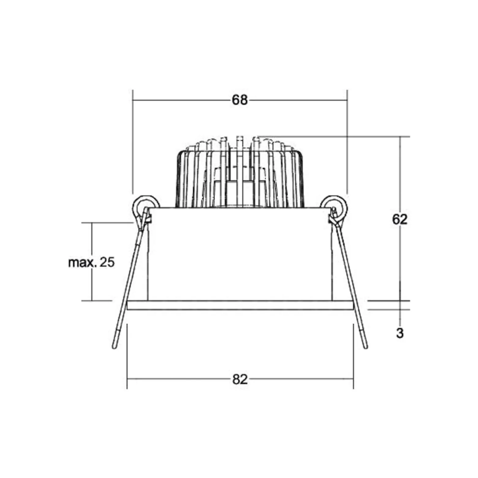 BRUMBERG Tirrel deep LED-Einbauspot RC, 830, rund, weiß