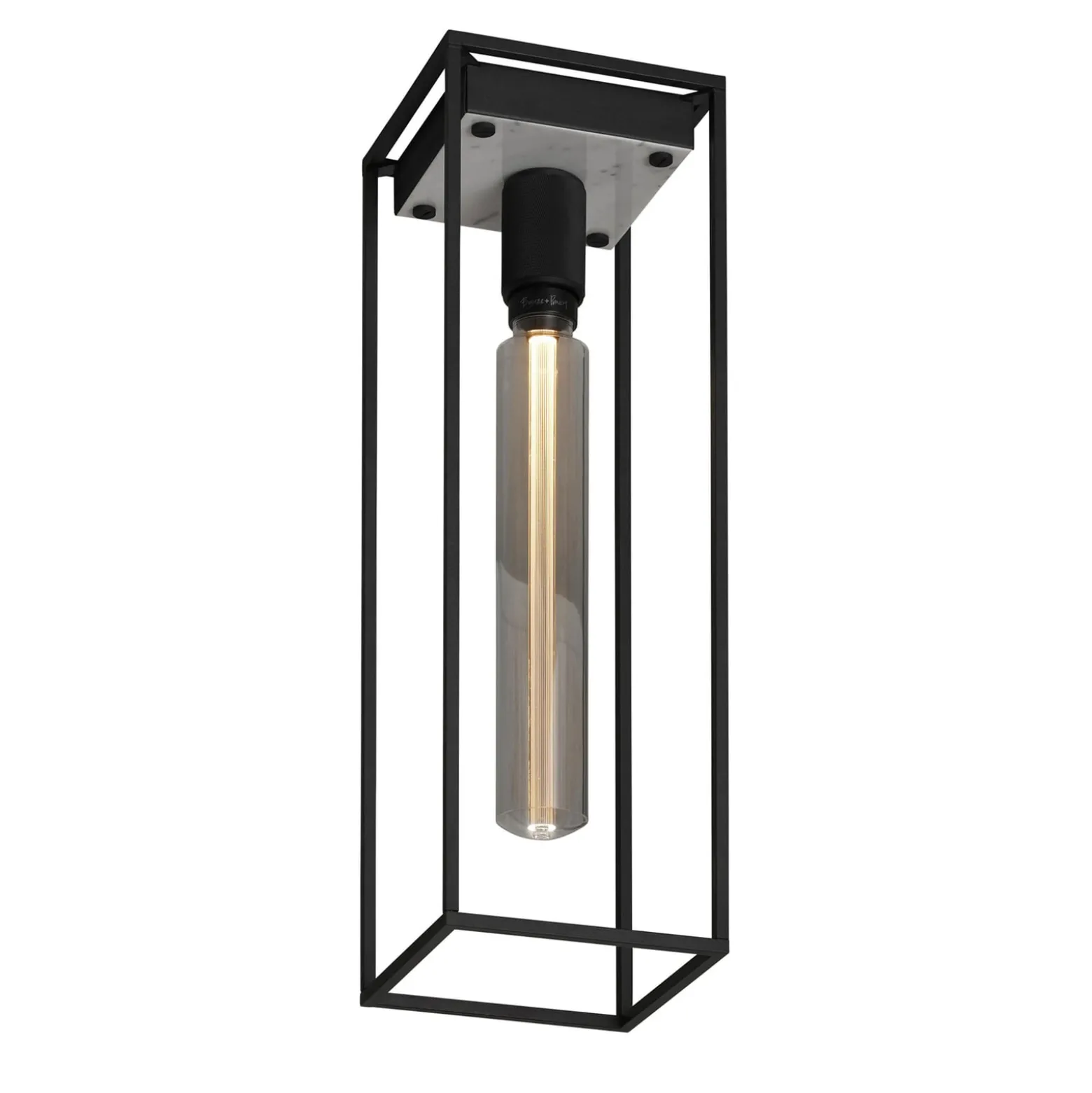 Buster + Punch Caged Ceiling large LED Marmor weiß