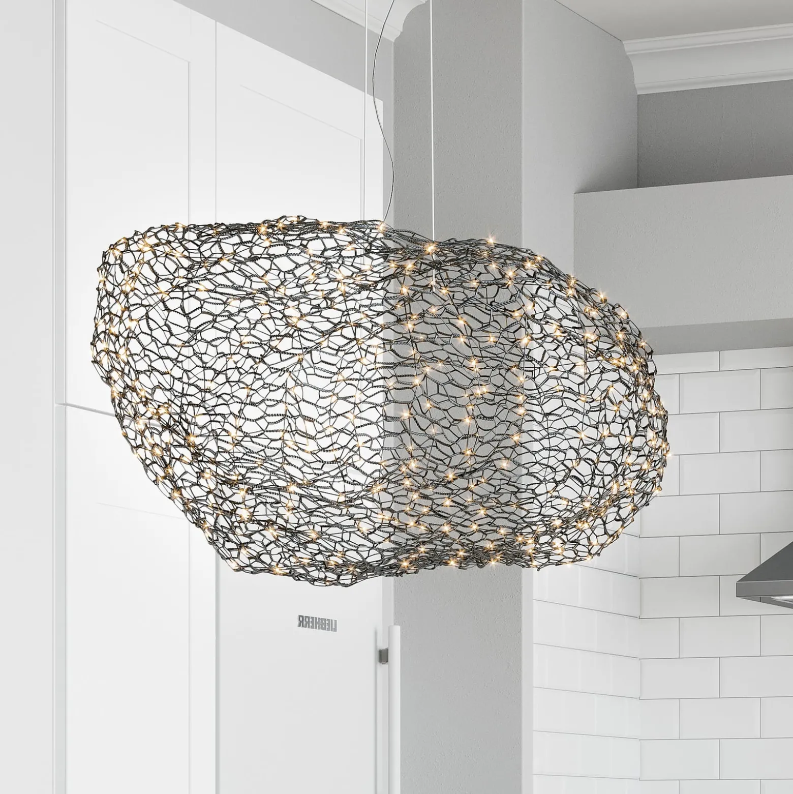 By Rydéns Hayden LED-Hängelampe schwarz matt 76cm