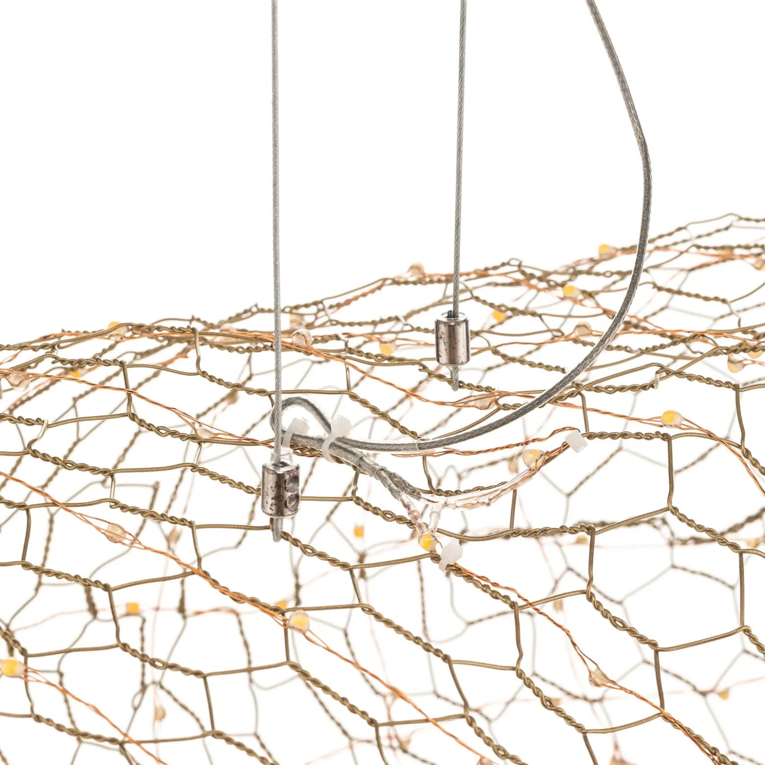 By Rydéns Hayden LED-Hängeleuchte, gold, 76 cm