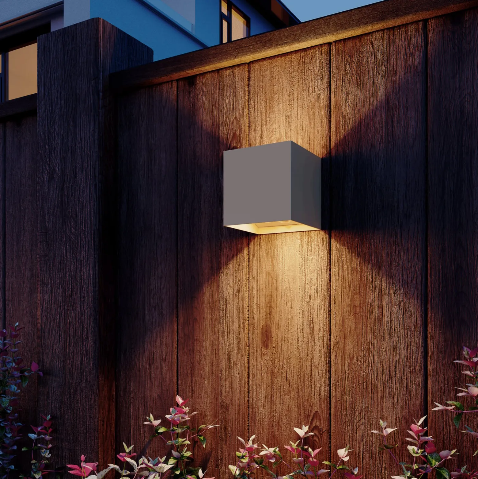 Calex LED-Akku-Sensor-Außenwandlampe Volterra, sand, IP44