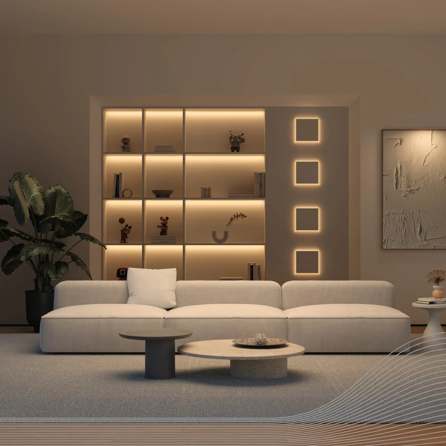 Calex LED-Strip Vibey, Länge 5 m, Stecker, Remote, CCT