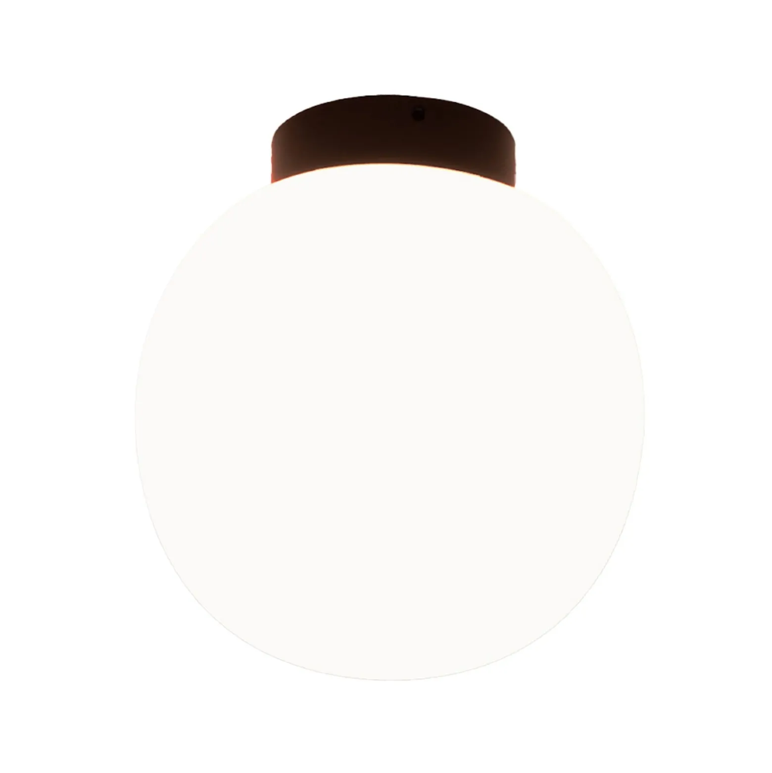 Casablanca Deckenlampe Acai, weiß/schwarz, Glas, 16 cm, E27