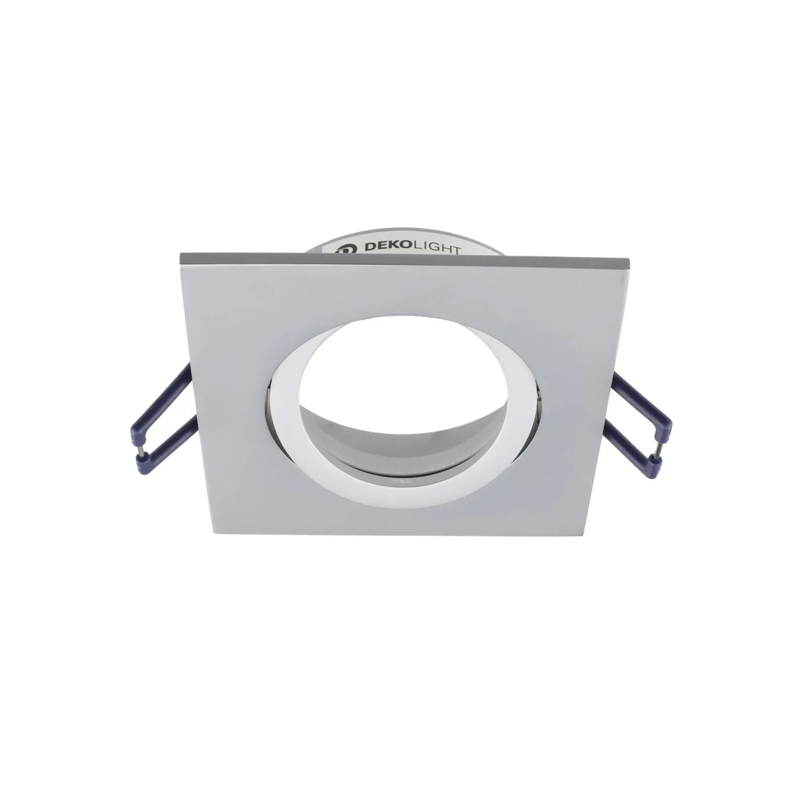 Deckeneinbaulampe Samsola, aluminiumfarben, 9 x 9 cm, Metall