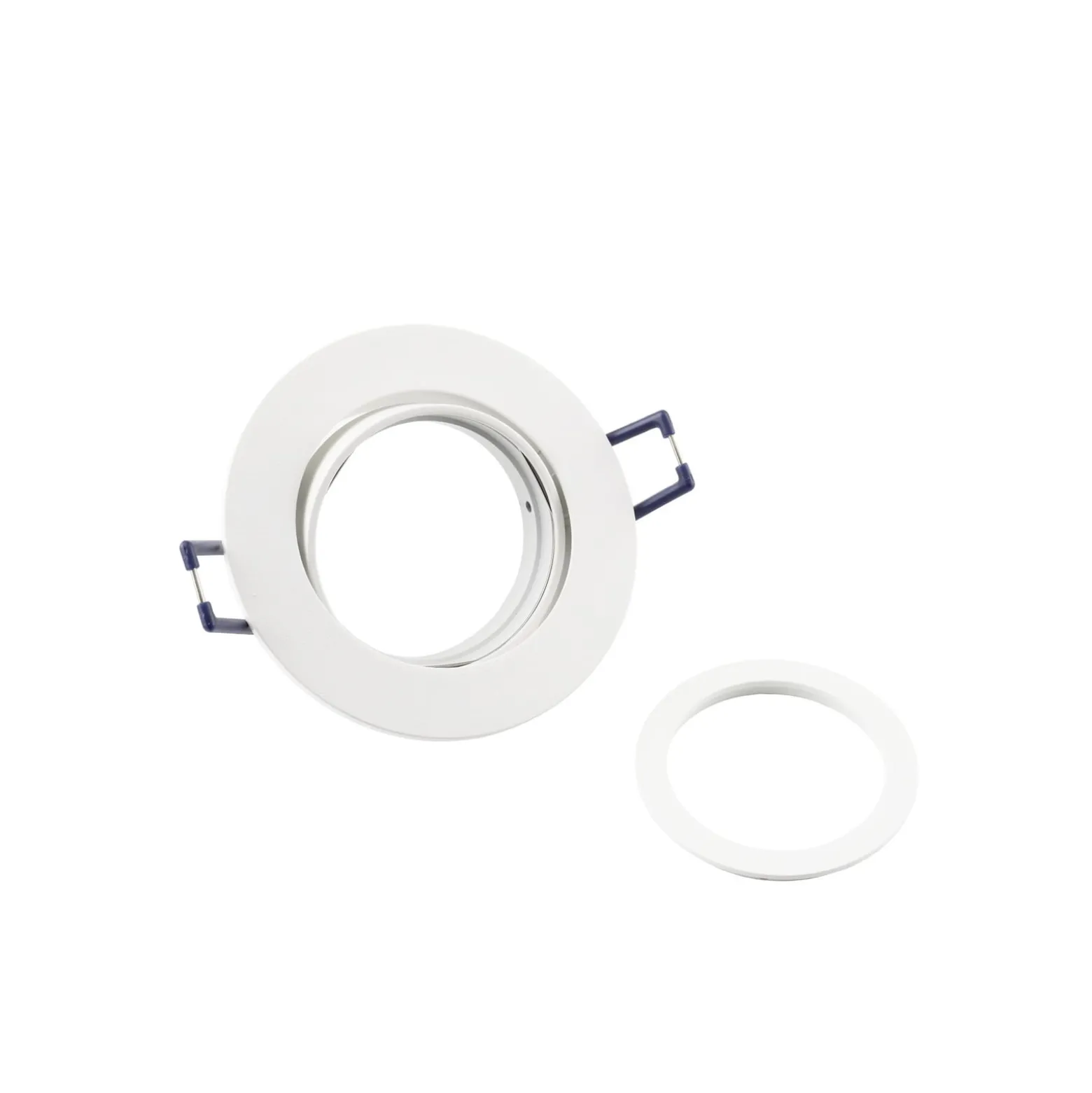 Deckeneinbauleuchte Samsola, weiß, Ø 8 cm, Metall