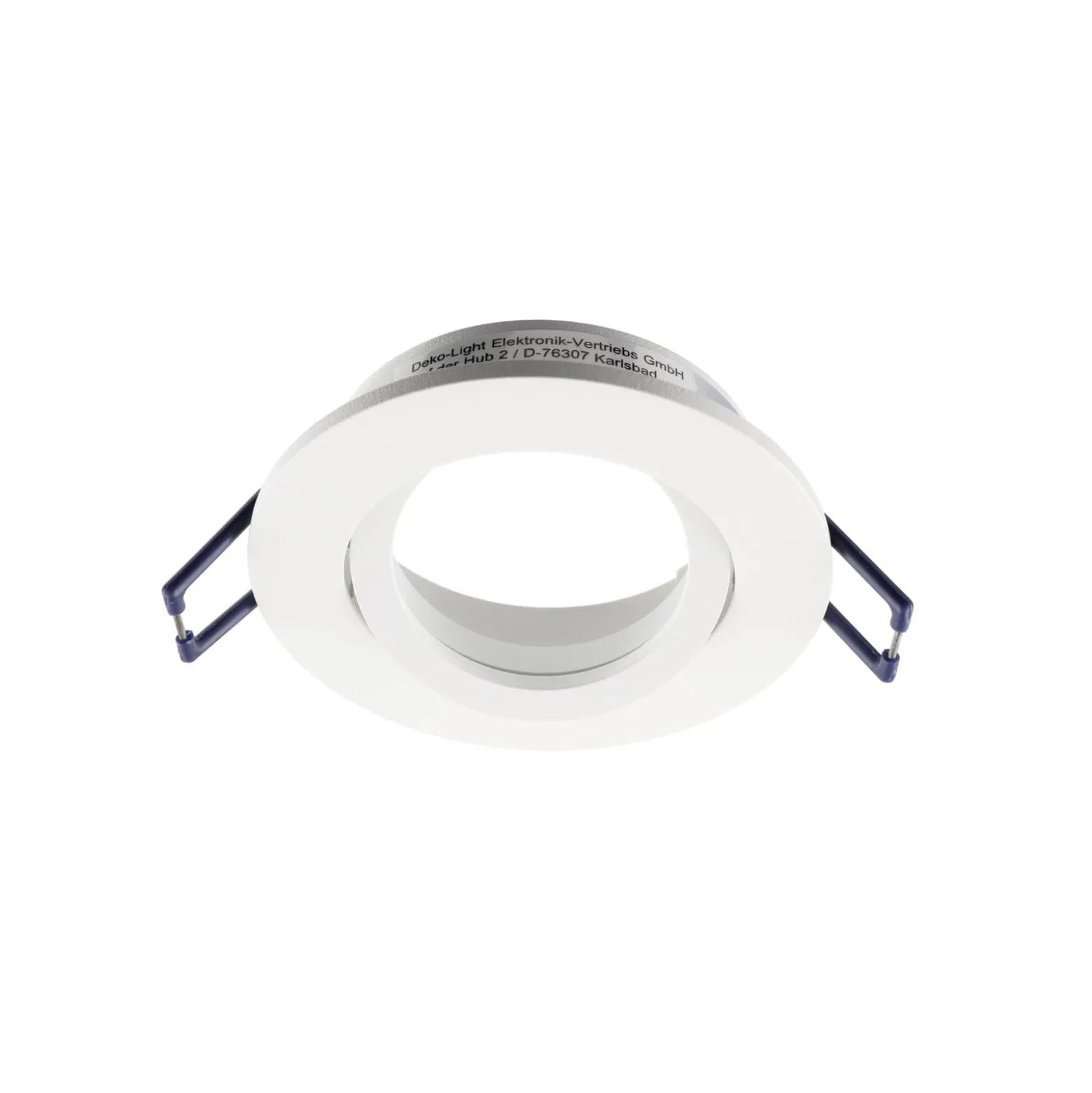 Deckeneinbauleuchte Samsola, weiß, Ø 8 cm, Metall