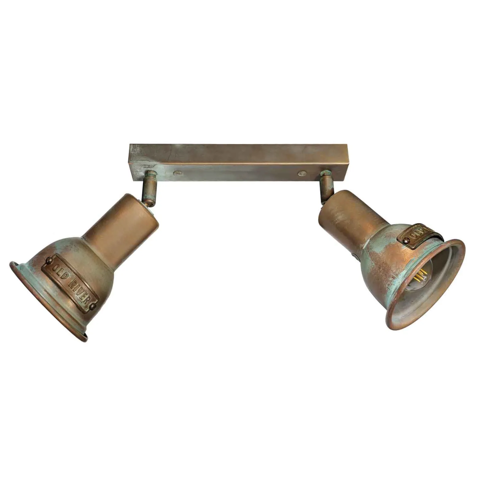 Deckenlampe Azali 1548.E27, 2-flg., messing antik