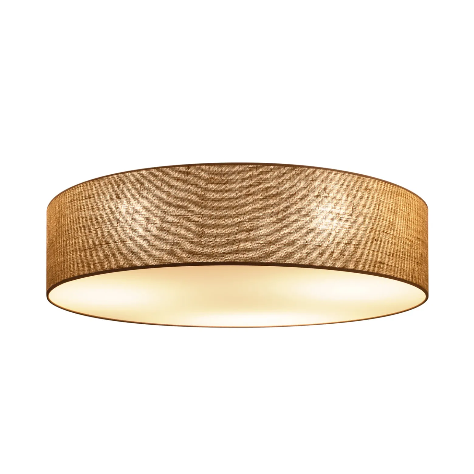 Deckenlampe Boho, jute/jute, Ø 80 cm, Textil, E27