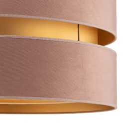 Deckenlampe Golden Duo Ø 60cm hellrosa/gold
