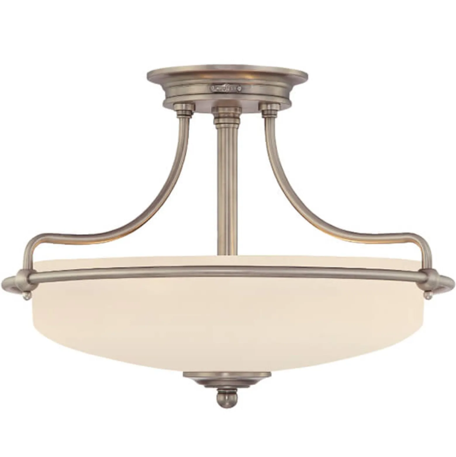 Deckenlampe Griffin, Ø 43 cm, nickel antik