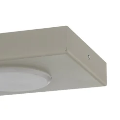Deckenlampe Hero, grau-beige, 2fl., 35 x 12 cm, Metall, GX53
