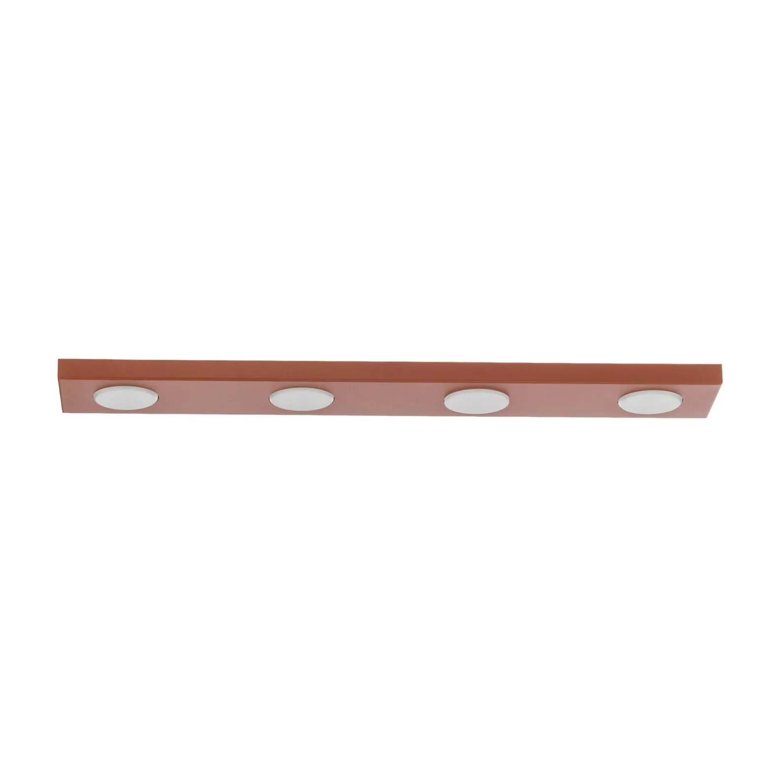 Deckenlampe Hero, rot, 4-fl., 75 x 12 cm, Metall, GX53