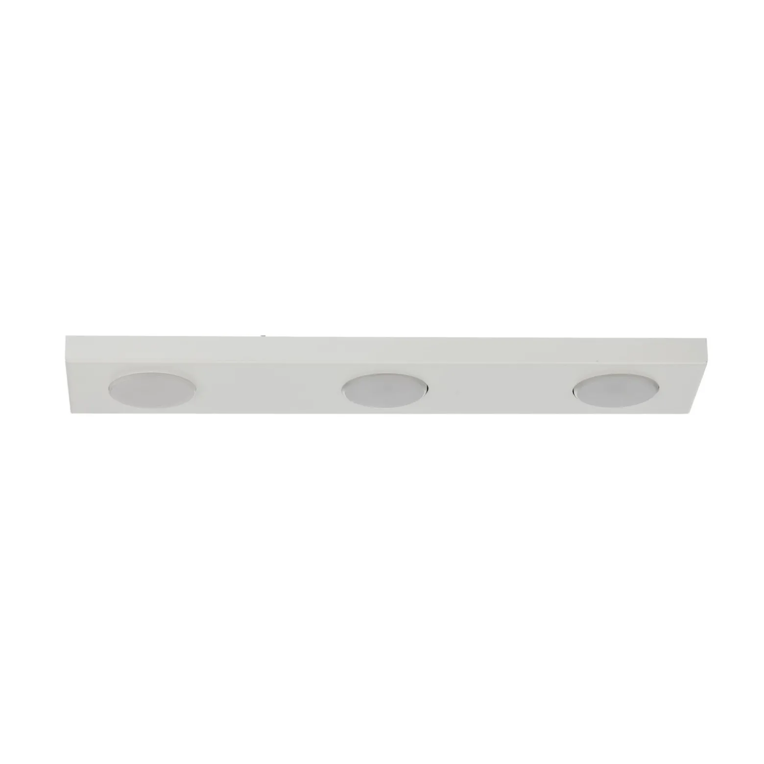 Deckenlampe Hero, weiß, 55 x 12 cm, 3-fl., Metall, GX53