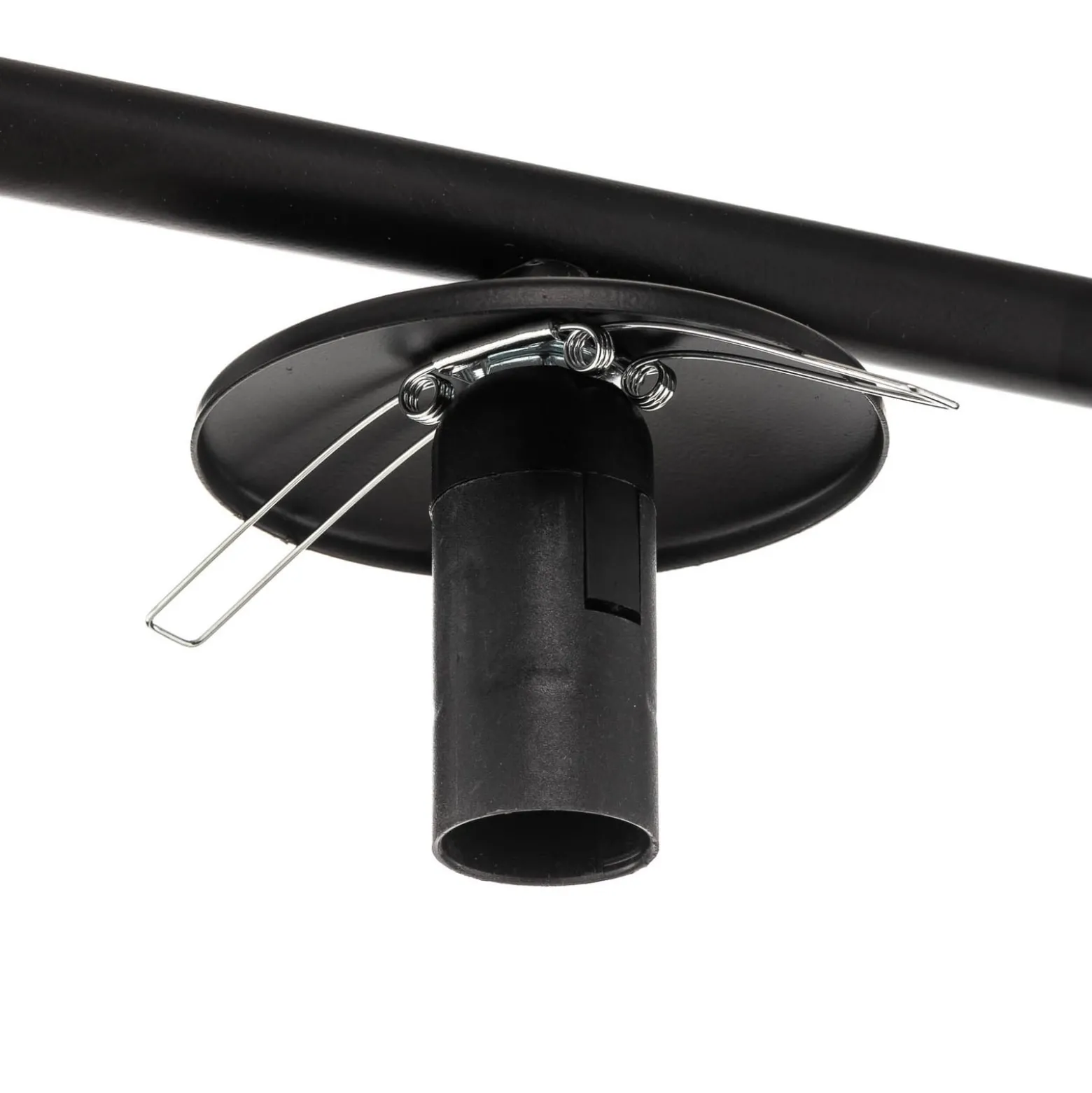 Deckenlampe Kabo,1 Arm, schwarz, sechsflammig