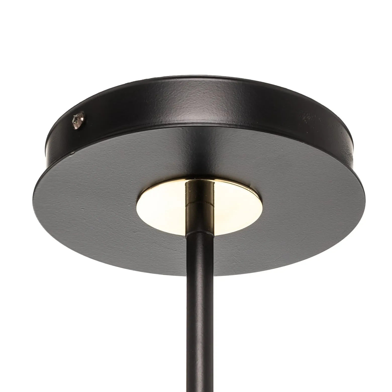 Deckenlampe Kiba, schwarz/gold, vierflammig