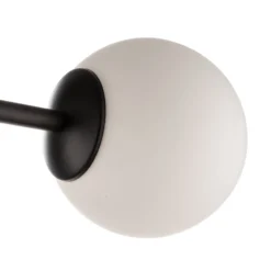 Deckenlampe Major, schwarz, sechsflammig