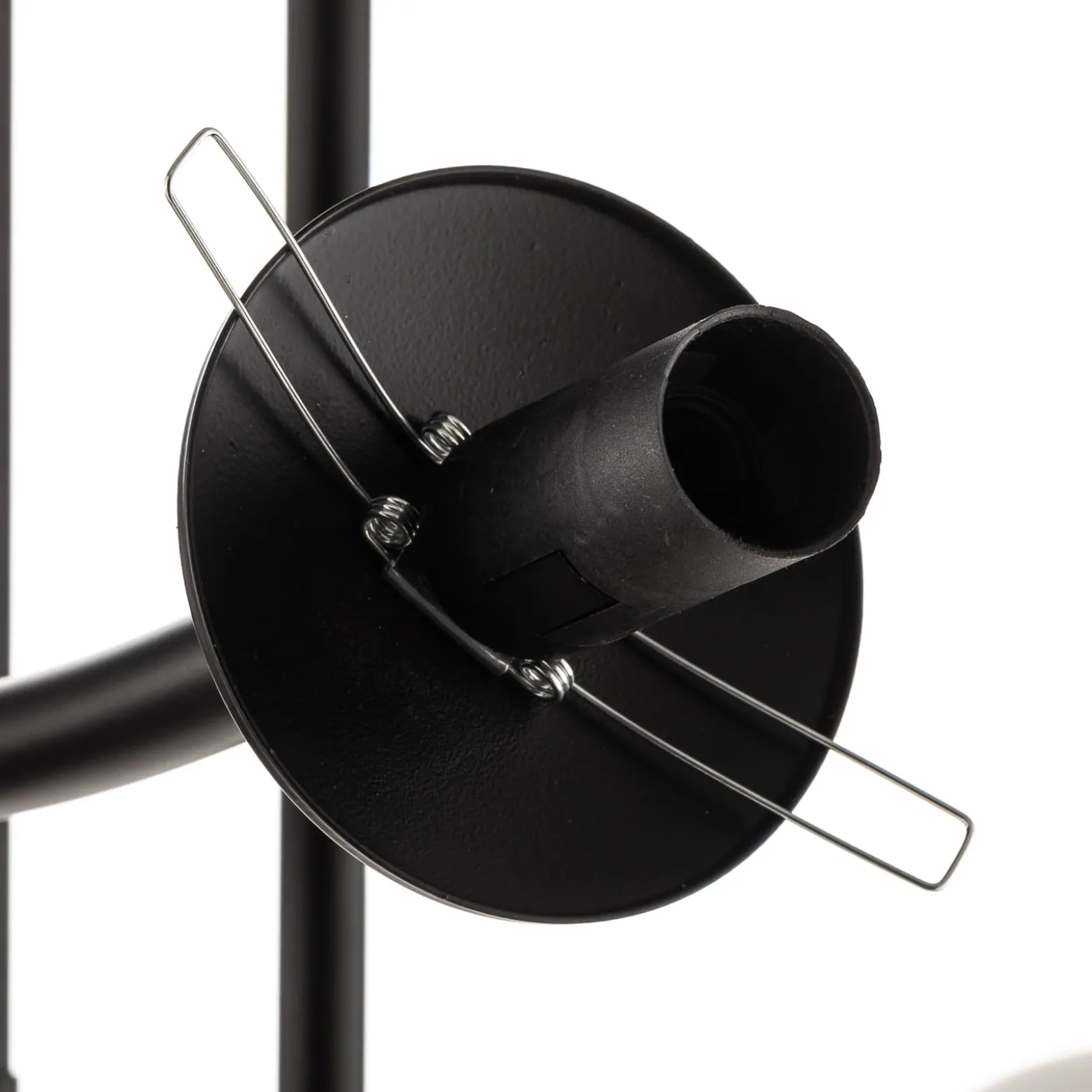 Deckenlampe Major, schwarz, sechsflammig