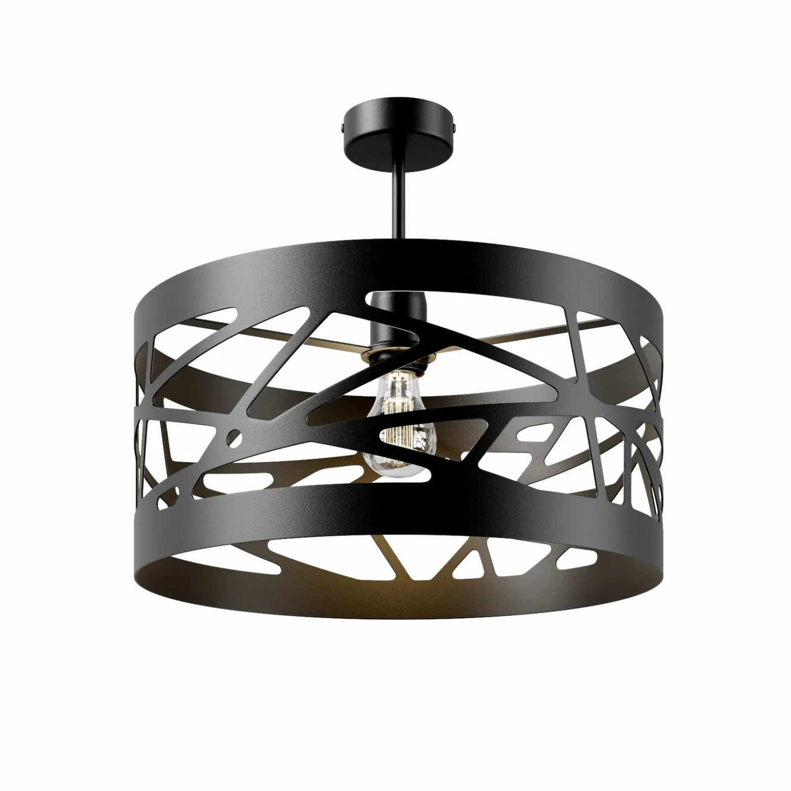 Deckenlampe Modul Frez Musterschirm Ø39cm schwarz