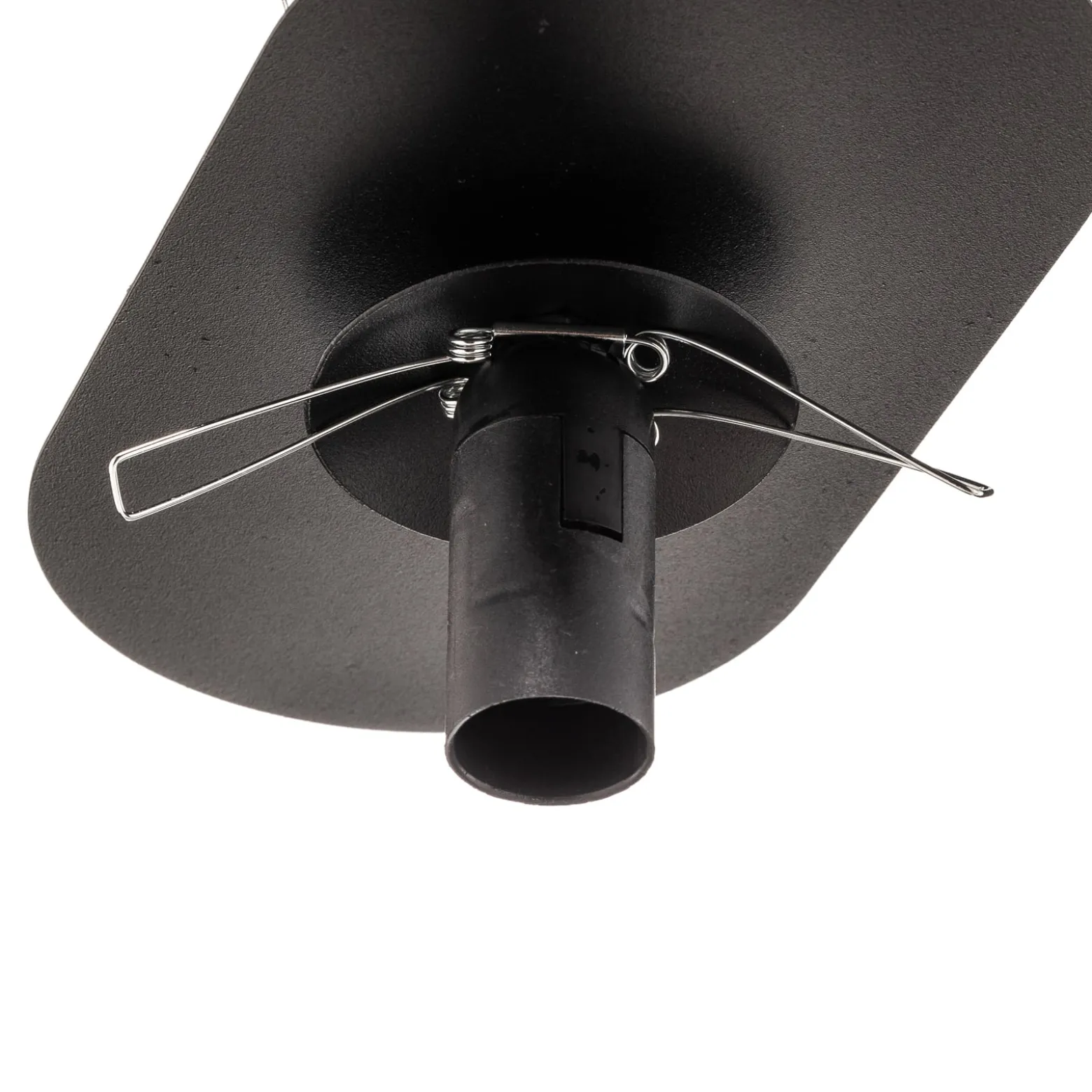 Deckenlampe Plaza, schwarz/opal, einflammig
