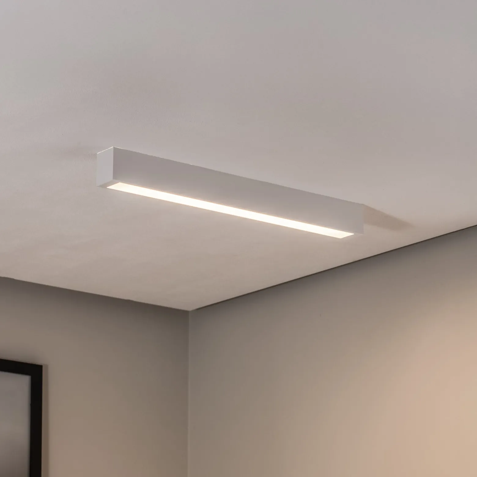 Deckenlampe Straight weiß 62 cm