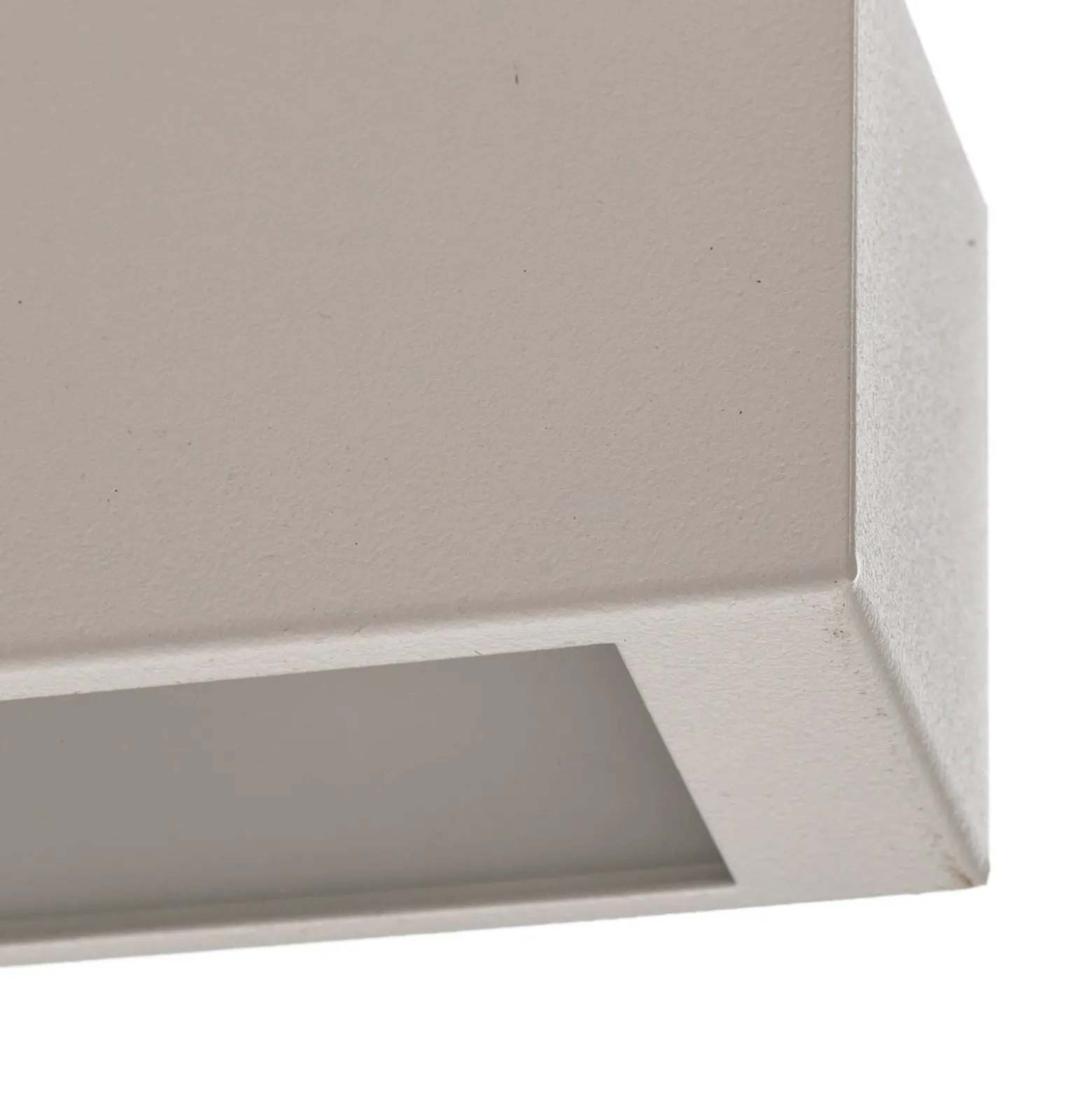 Deckenlampe Straight, weiß, 92 cm, Metall, Kunststoff