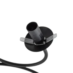 Deckenlampe Vibra, opal/schwarz, Länge 97 cm, Glas, 6-flg.