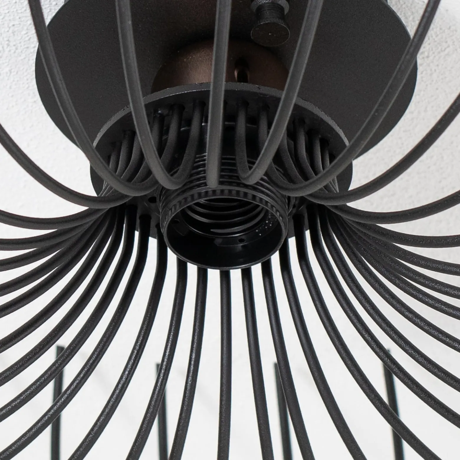 Deckenleuchte Aspendos N-641, schwarz, Metall, Ø 36 cm