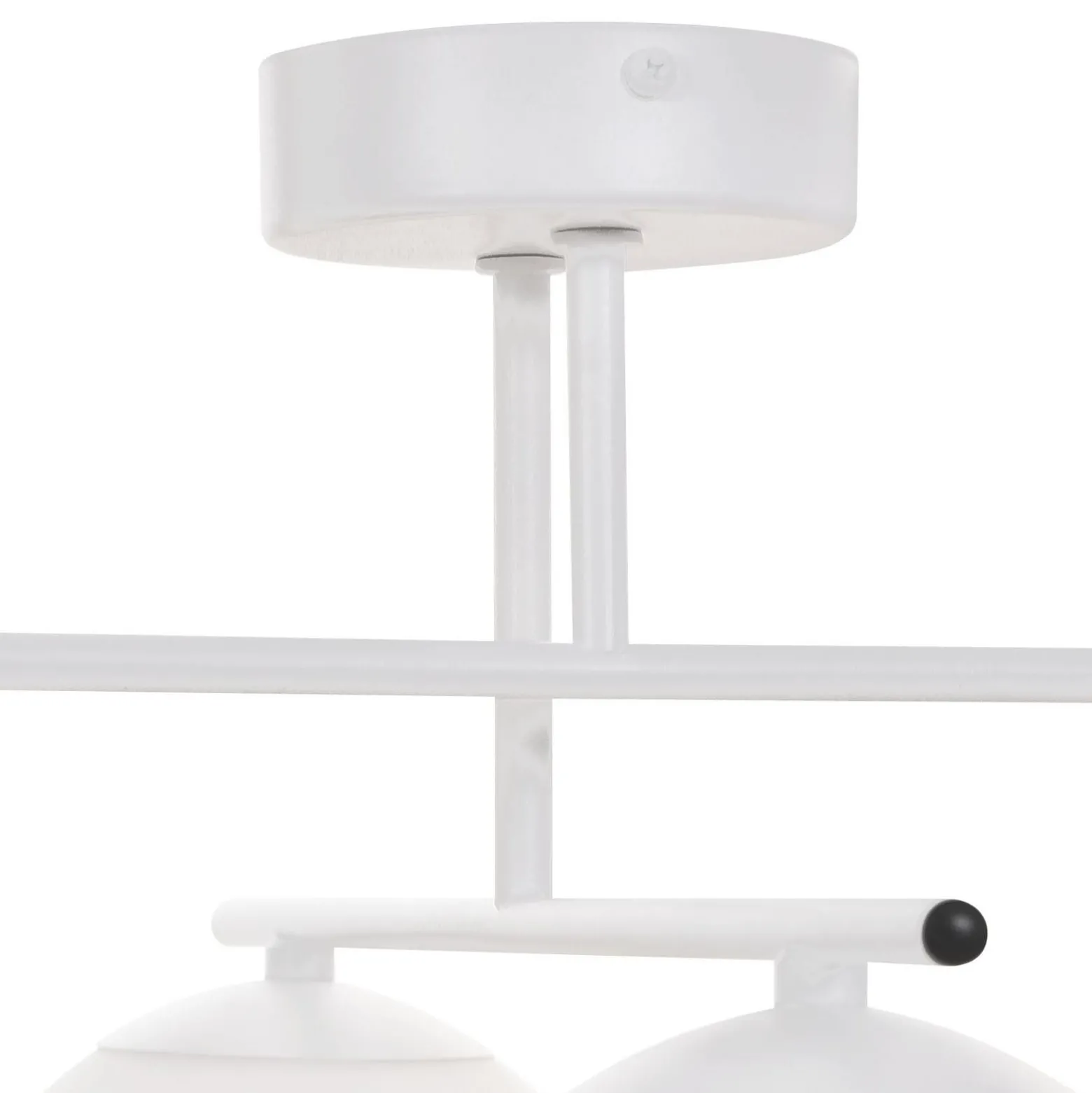 Deckenleuchte Aurora, weiß, Ø 50 cm, 4-flammig, Glas, E14