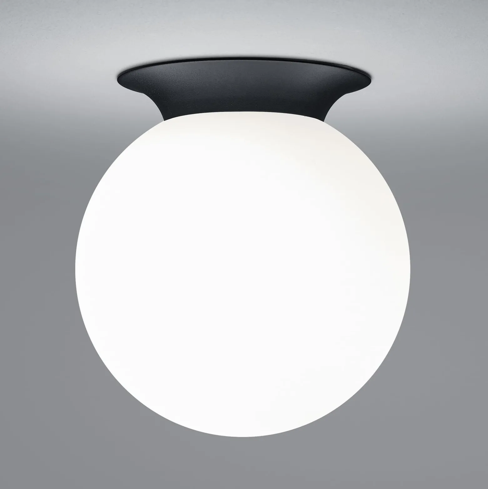 Deckenleuchte Blob, Kugelschirm Opalglas, Ø 20 cm