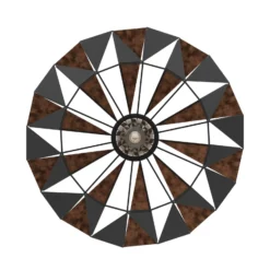Deckenleuchte Carlton, Ø 47 cm, schwarz/kupfer