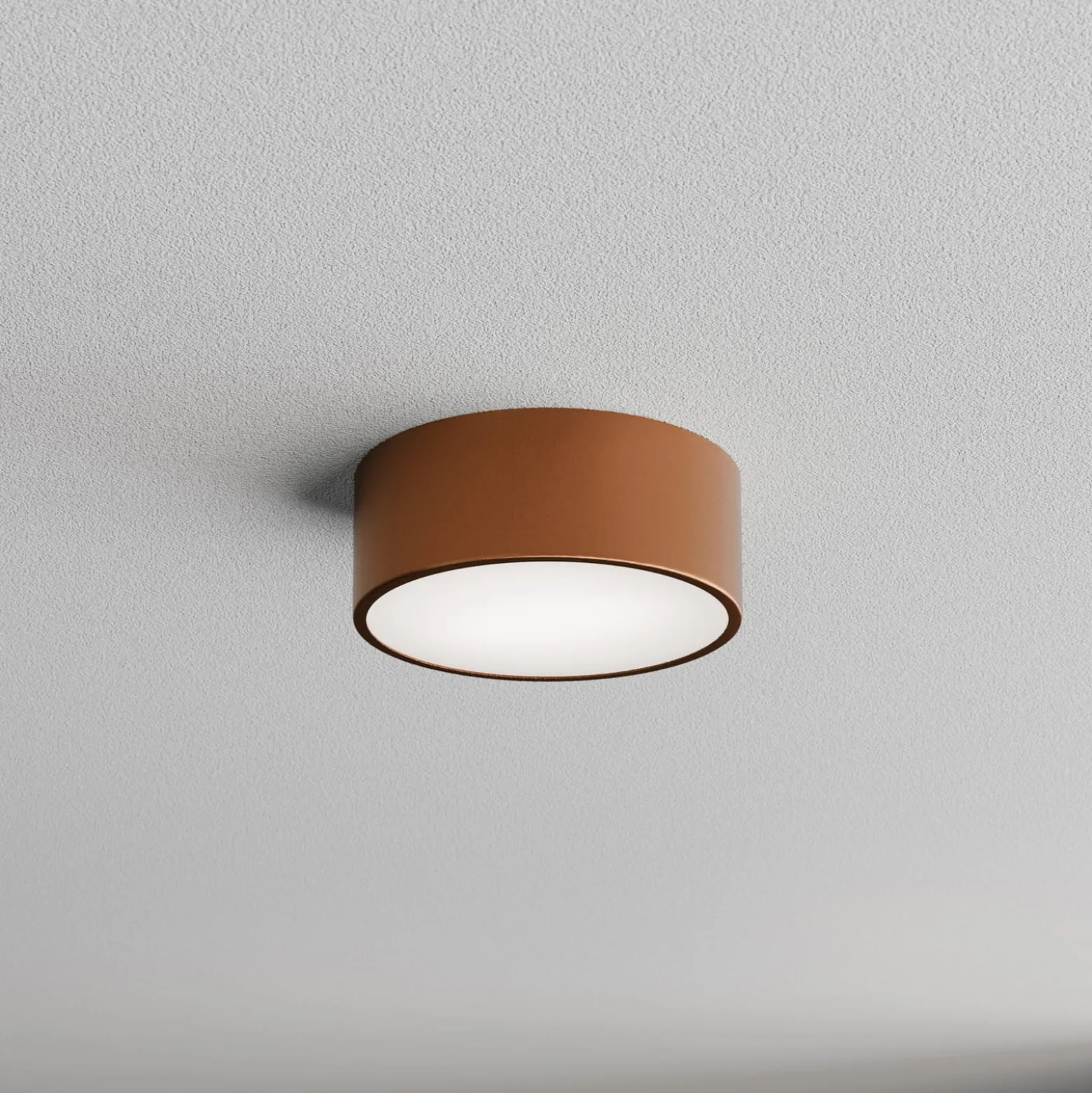 Deckenleuchte Cleo, Ø 20 cm, IP54, kupferfarben, Metall, E27