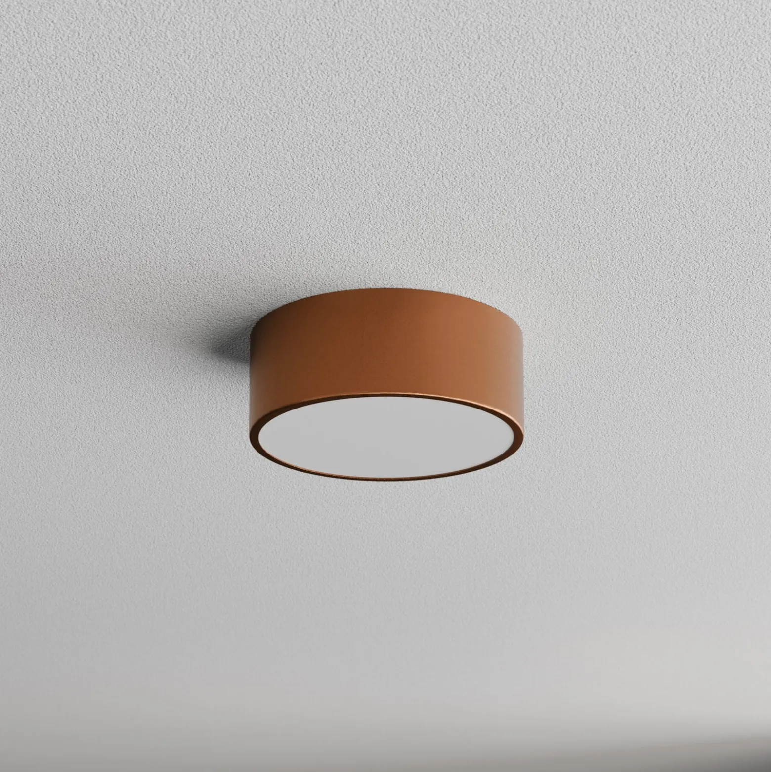 Deckenleuchte Cleo, Ø 20 cm, IP54, kupferfarben, Metall, E27