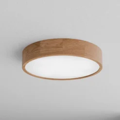 Deckenleuchte Cleo DR475, IP20, Sensor, Ø 48 cm, Eichenholz