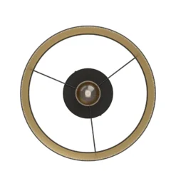 Deckenleuchte Esteperra mit Stanzung schwarz/gold